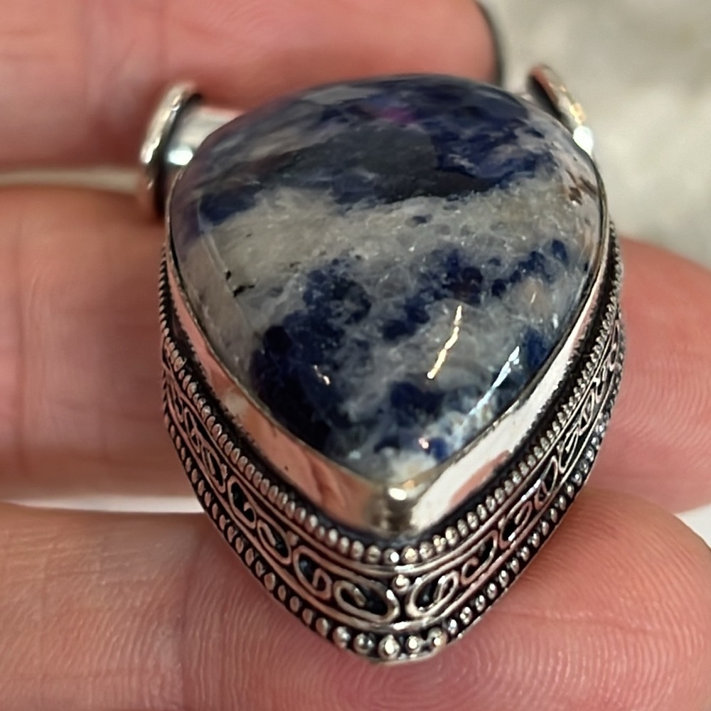 #580 Sodalite Handcrafted Pendant NWOT - Picture 11 of 17